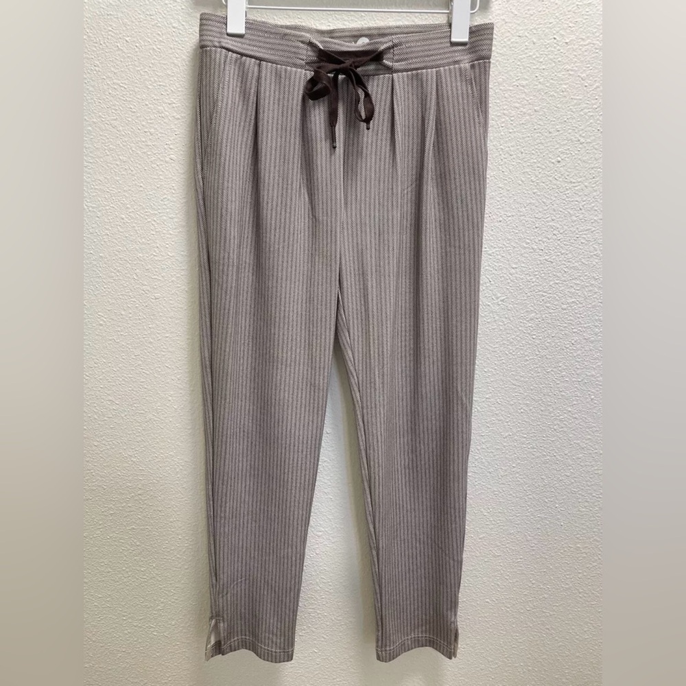 Betabrand Chelsea Joggers Herringbone Drawstring Soft Stretch Pockets Small